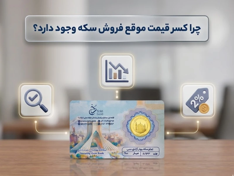 چرا کسر قیمت موقع فروش سکه وجود دارد؟