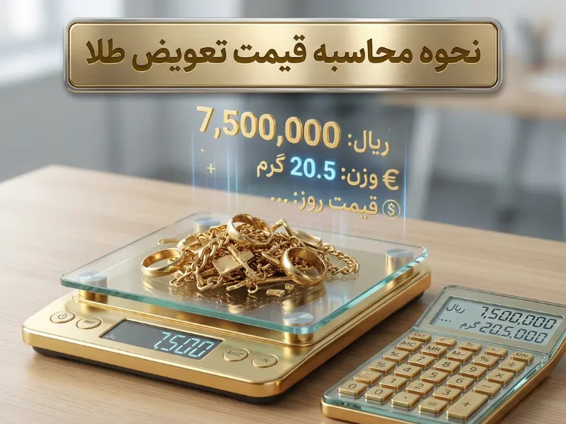 نحوه محاسبه قیمت تعویض طلا