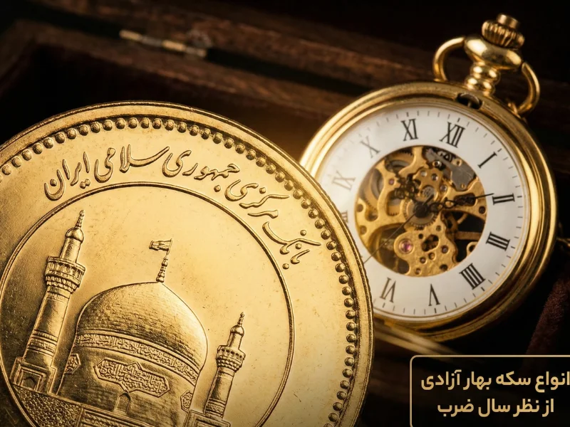 انواع سکه بهار آزادی از نظر سال ضرب