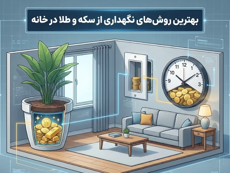بهترین روش های نگهداری از سکه و طلا در خانه