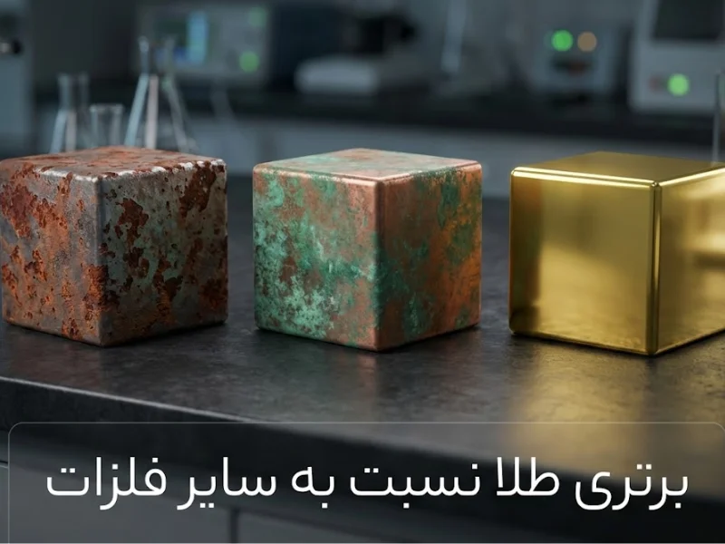 برتری طلا نسبت به سایر فلزات